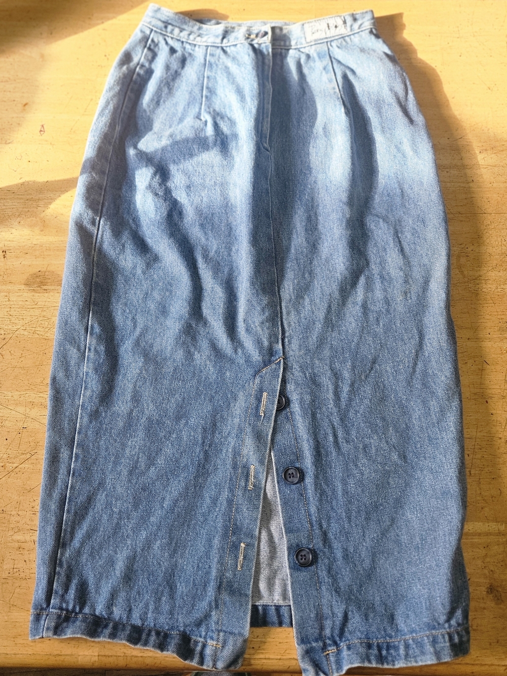 Paris Blues Light Wash Denim Skirt